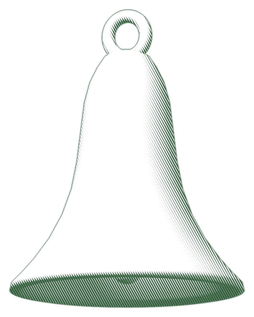 An engraving of a bell